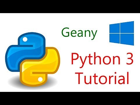 Geany IDE for Python 3 on Windows