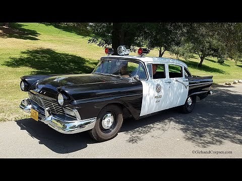 Historic 1957 Ford LAPD police cruiser