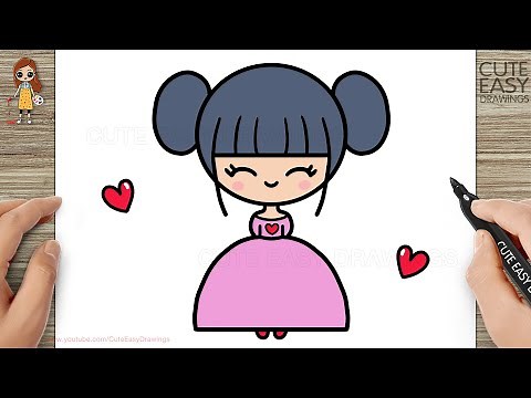 How to Draw a Cute Girl Easy Step by Step for Kids and Beginners