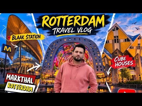 First Time Exploring Rotterdam, Netherlands 🇳🇱 | Famous Tourist Attractions – Back After 12 Days!