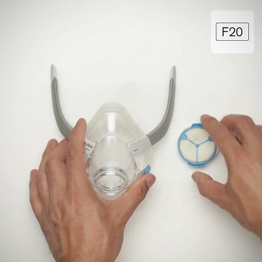 ResMed AirMini: HumidX F20 waterless humidification setup