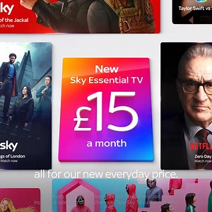 More of the UK's highest rated shows in a single simple subscription. A new everyday low price of £15 a month. | Sky
