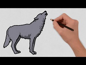 How to draw a Wolf Step by Step | Easy Wolf Drawing Lesson | Wolf Drawing Tutorial