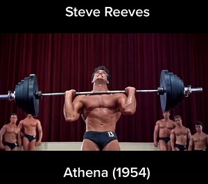 Legendary Bodybuilder and Mister Universe - Steve Reeves in Athena (1954) flexing his muscles #stevereeves #bodybuilding #muscleworship #musclegod #musclegodpecs #flexingmuscles #muscleman #hunk #beefcake #mancandy #musclemania #mruniverse