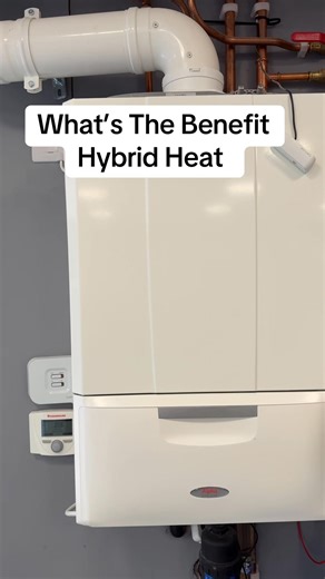 What’s the benefits of a hybrid heat pump with a gas Combi boiler? #Plumber #PLUMBING #AllenHart ￼ | Allen Hart