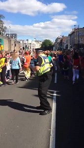 There's nothing more unexpected than a police officer bursting into interpretive dance. Video courtesy of South Wales Police : Heddlu De Cymru | BBC Wales News