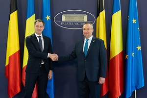 VIDEO Premierul Belgiei, Alexander De Croo, primit la Palatul Victoria de Nicolae Ciucă