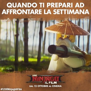 Il mood del maestro WU… È quello giusto per affrontare il lunedì! #LEGONinjagoIlFilm | LEGO NINJAGO Il Film