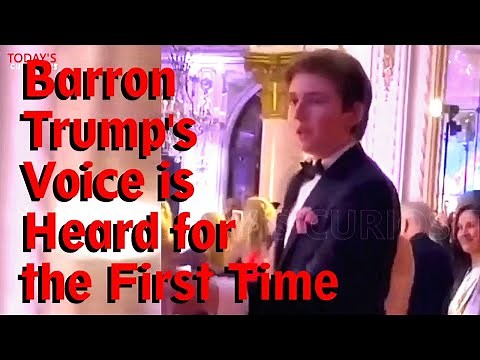 Barron Trump Voice was Heard For The First Time at Tiffany Wedding