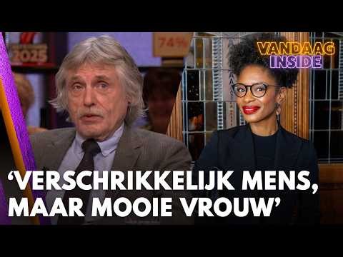 Johan Derksen over Sylvana Simons: 'Verschrikkelijk mens, maar wel een mooie vrouw' | VANDAAG INSIDE