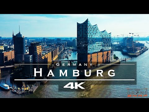 Hamburg, Germany 🇩🇪 - by drone [4K]