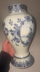 Vintage Delft Blue Vase Hand-painted Dutch Windmill Scene Holland Pottery Blue & White Ceramic 1950s Home Decor Collectable Gift Pottery Art - Etsy Canada