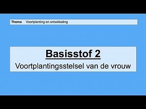 Basisstof 2 voortplantingsstelsel van de vrouw