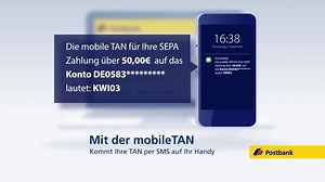Sicherheit bei Online-Transaktionen: Bei uns können Sie aus drei Sicherheitsverfahren wählen: BestSign, chipTAN comfort und mobileTAN. Wie genau die drei Verfahren funktionieren, zeigt unser Video [as]. | Postbank