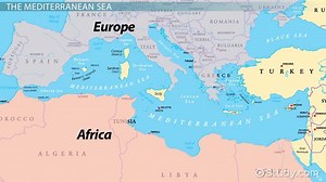 Seas & Oceans in the Mediterranean Region: Lesson for Kids