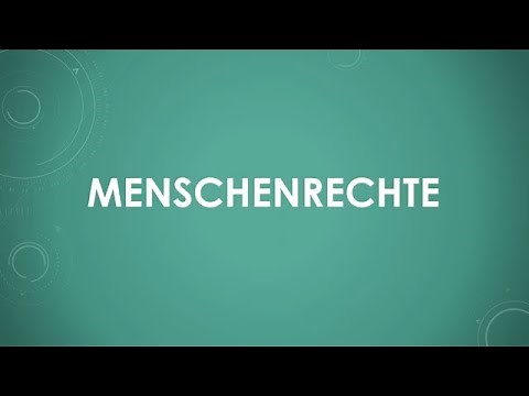 Die Menschenrechte einfach und kurz erklärt