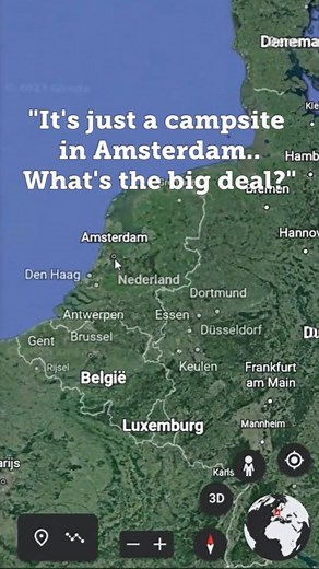 🌍 It's just a campsite in Amsterdam.. What's the big deal? #googleearth #streetview #maps #googlemaps #explore #campingzeeburgamsterdam #campingzeeburg #camping #campingreels #camping #campinglife #campingamsterdam | Camping Zeeburg