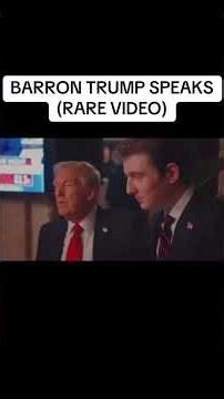 Barron Trump SPEAKS?! 😱 Rare Footage Everyone Is Talking About Inside Donald Trump Inner Circle