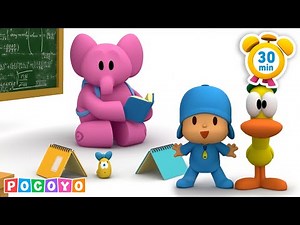 🎒Pocoyo's eerste schooldag! 📓 [30 minuten] |Pocoyo 🇳🇱 Nederland Officieel kanaal| Cartoons voor kids