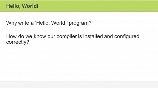 Getting Started with Hello, World! - BEGINNER - Skillsoft