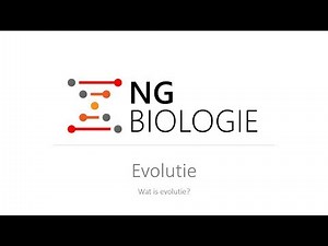 Evolution - Introduction - Pre-university education (HAVO/VWO)