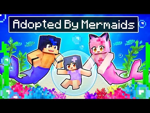 Adopted By MERMAIDS In Minecraft!