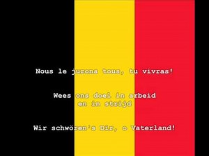 National Anthem of Belgium Instrumental with lyrics