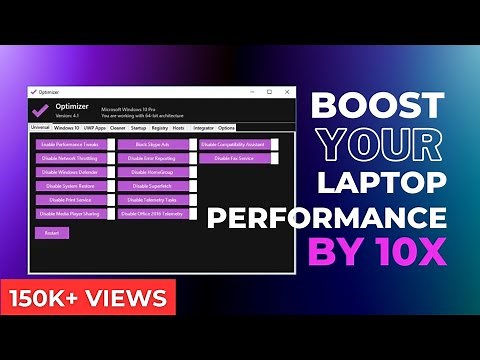 Optimizer for Windows 10/11 - ULTIMATE OPTIMIZATION