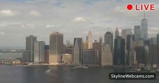 【LIVE】 Webcam New York - Lower Manhattan | SkylineWebcams