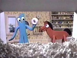 Frosted Cheerios Gumby and Pokey advertisment (1997)