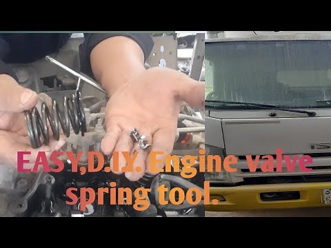 How to Make a Engine valve spring compressor tool.D.I.Y
