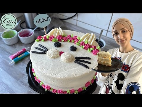 Cat cake I quick birthday cake I theme cake I Kilic story