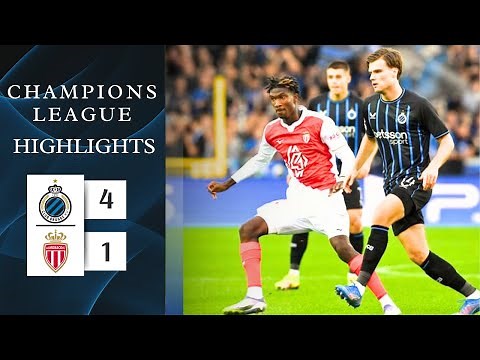Club Brugge - AS Monaco | 4-1 | Highlights | Champions League 2025-26 | Club Brugge Monaco