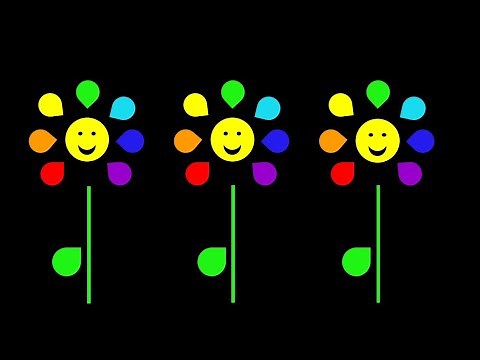 Baby Sensory Video | Rainbow | High Contrast Colours, Music and Fun Animation.