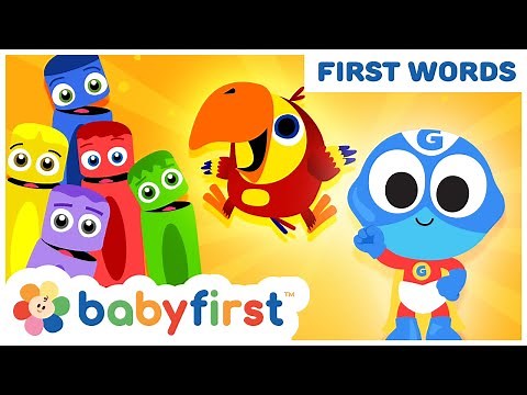 Toddler Learning Video w Color Crew & Larry | Learn ABC Alphabet w Superhero for Kids | BabyFirst TV