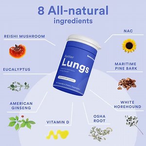 Protecting your lungs is more important than ever 🛡 Support a thriving respiratory system with BetterLungs, the only supplement that combines 8 all-natural ingredients to promote immunoprotection & lung health. | Betterbrand