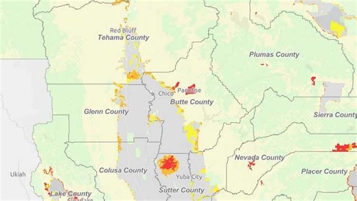 New California wildfire maps: See 'Very High' fire hazard zones by county