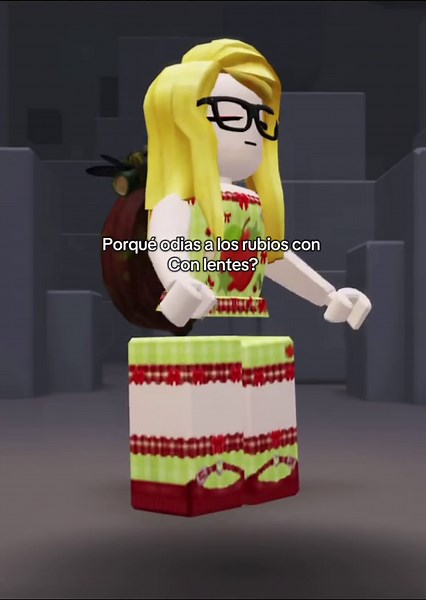 ¿Por qué odias a los rubios con lentes en Roblox?