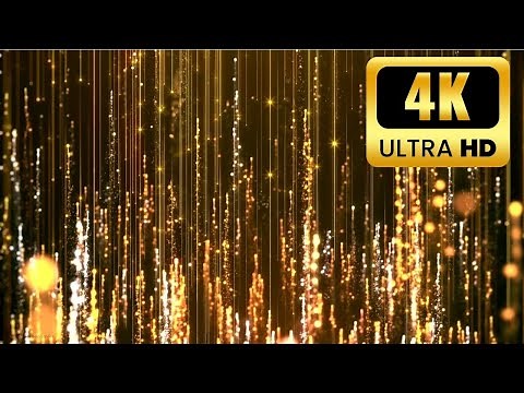 4K TV Art Screensaver | Golden Luxury Glitter Motion Canvas | 48 Min