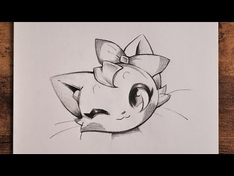 How to Draw Anime Cat | easy Anime Tutorial for Beginners