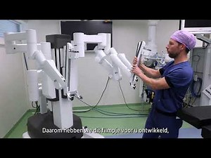Informatie over een gynaecologische operatie met behulp van een operatierobot.