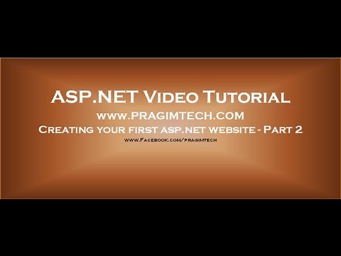Creating ASP.NET website Part 2