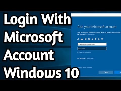 How To Login With Microsoft Account on Windows 10