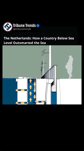 The Netherlands stands as a marvel of human engineering — a nation that turned the challenge of living below sea level into a triumph of innovation. Through a network of storm surge barriers, dikes, and canals, the Dutch have built systems that protect their land and people from the constant threat of flooding. Even as global sea levels rise, these smart engineering solutions continue to safeguard entire regions — proving that human ingenuity can outsmart nature. #Netherlands #EngineeringMarvel 