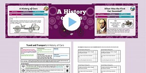 History: Travel and Transport: A History of Cars KS1 Lesson Pack 3