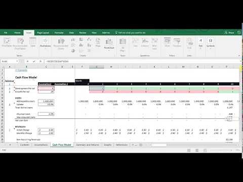 Financial Analysis - Basic Cash Flow Model Crash Course with Excel Template