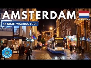 Step into Amsterdam's Enchanting Nightlife [4K] - October 2023