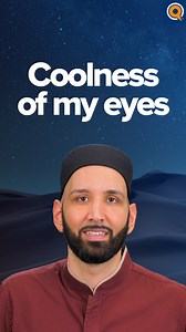 The Prophet ﷺ called the prayer the coolness of his eyes, and we’re taught to make du‘a for our spouses and children to be the coolness of our eyes. What does that all mean? Watch the full khatira via link in comments. | Omar Suleiman