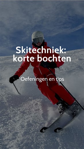 Snowplaza Wintersport on Instagram: "🎿 Skitechniek: korte bochten skiën doe je zo! Wil jij mooier, ritmischer en gecontroleerd korte bochten leren skiën? In deze video leggen we uit hoe je met een paar simpele oefeningen meteen beter wordt én lekkerder de piste af komt! ❄️✨ 💡 Belangrijke tips: • Zorg dat je lange, parallelle bochten op een rode piste onder controle hebt. • Maak je lange bochten korter: laat je benen het werk doen en draai sneller vanuit je voeten en onderbenen. • Houd je boven