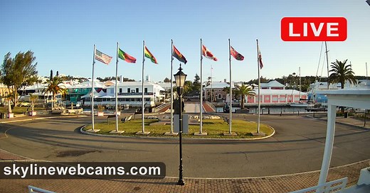 Live Cam St. George's Town Square - Bermuda | SkylineWebcams